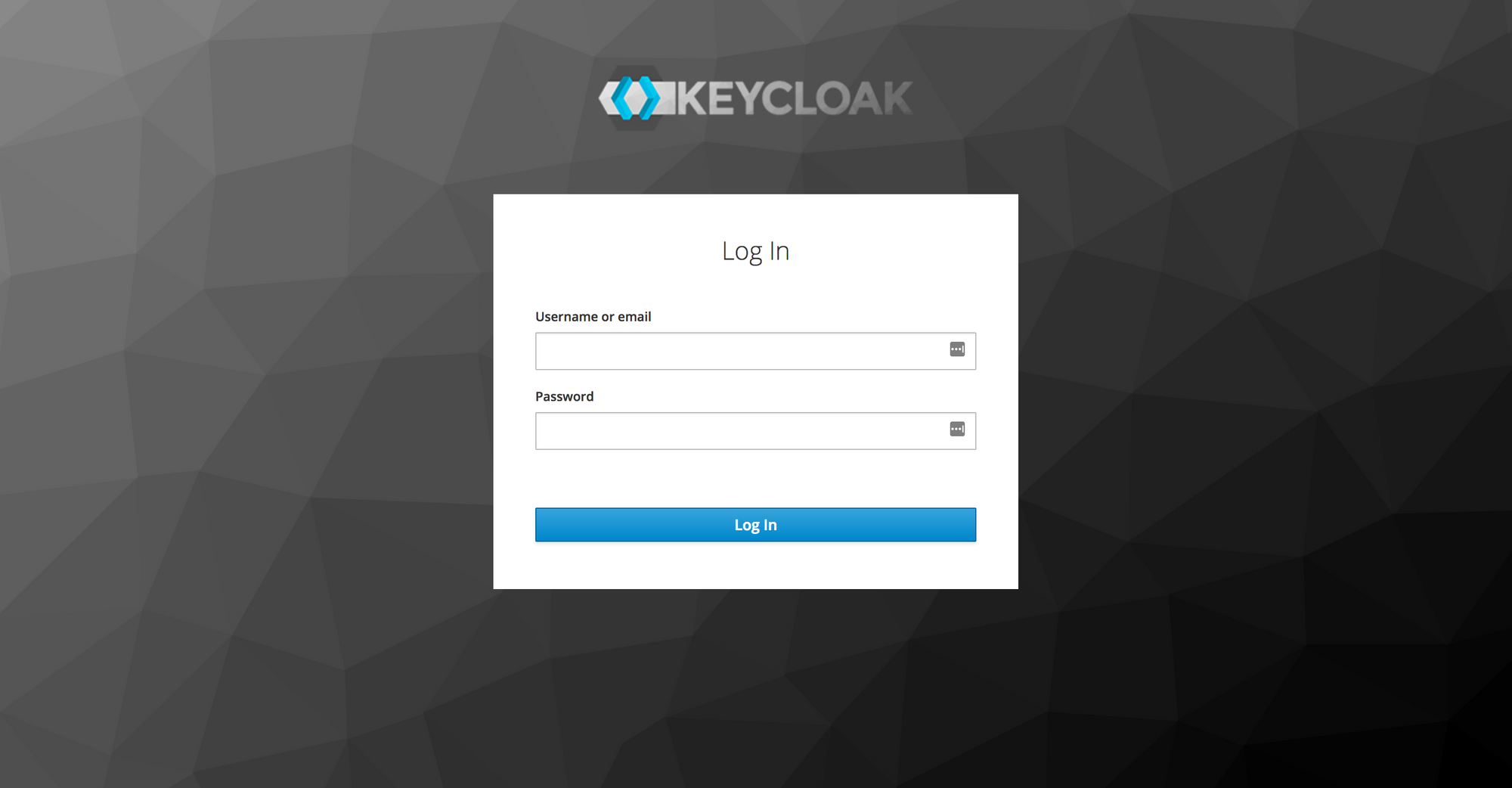 Keycloak Login Form screenshot